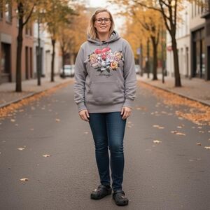 Ed hardy love kills slowly long sleeve hooded top size large